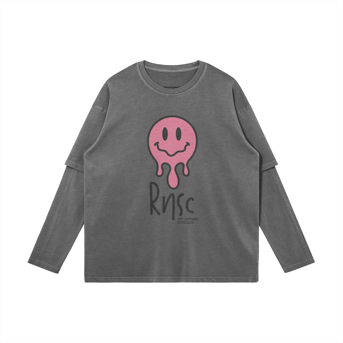 Renaissance Rnsc Pink Smiley Washed Tee