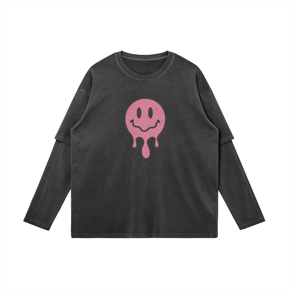 Renaissance Rnsc Pink Smiley Washed Tee